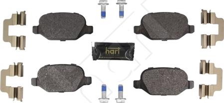 Hart 261 782 - Тормозные колодки, дисковые, комплект autosila-amz.com