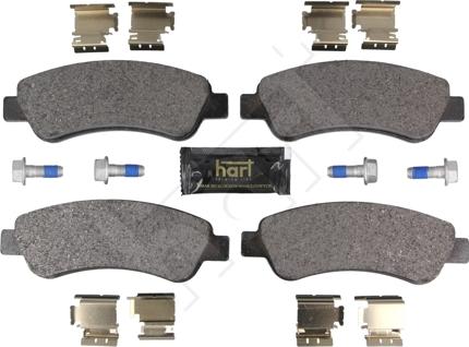 Hart 262 197 - Тормозные колодки, дисковые, комплект autosila-amz.com