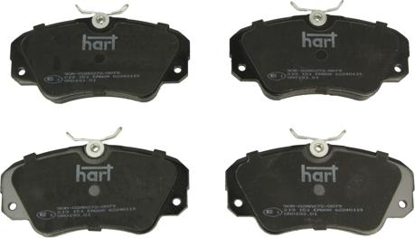 Hart 219 151 - Тормозные колодки, дисковые, комплект autosila-amz.com