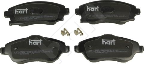 Hart 219 128 - Тормозные колодки, дисковые, комплект autosila-amz.com