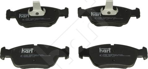 Hart 215 940 - Тормозные колодки, дисковые, комплект autosila-amz.com