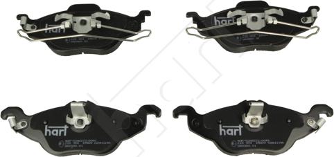 Hart 215 954 - Тормозные колодки, дисковые, комплект autosila-amz.com