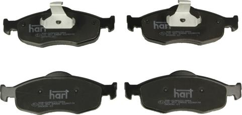 Hart 215 952 - Тормозные колодки, дисковые, комплект autosila-amz.com