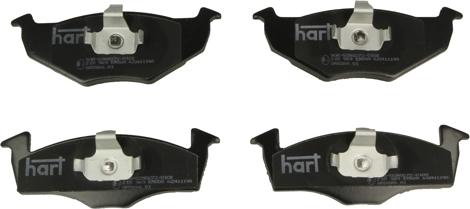 Hart 215 969 - Тормозные колодки, дисковые, комплект autosila-amz.com