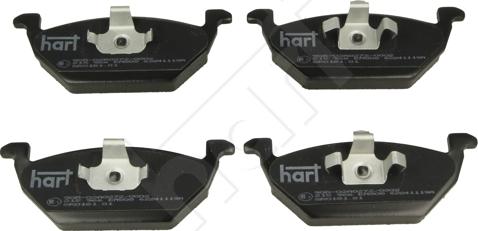 Hart 215 966 - Тормозные колодки, дисковые, комплект autosila-amz.com