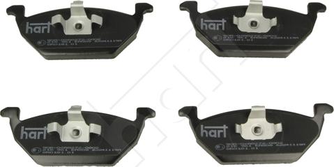 Hart 215 961 - Тормозные колодки, дисковые, комплект autosila-amz.com