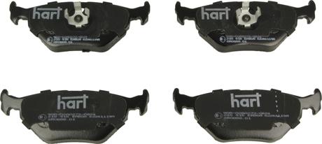 Hart 215 915 - Тормозные колодки, дисковые, комплект autosila-amz.com