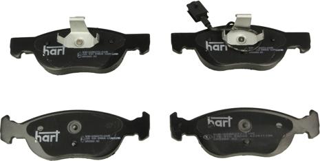 Hart 215 910 - Тормозные колодки, дисковые, комплект autosila-amz.com