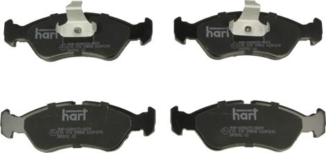 Hart 215 918 - Тормозные колодки, дисковые, комплект autosila-amz.com