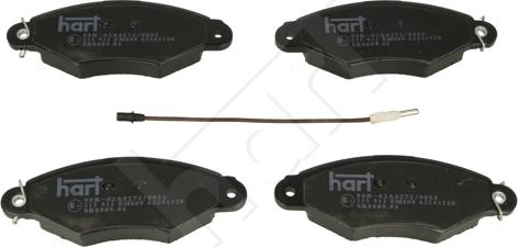 Hart 215 913 - Тормозные колодки, дисковые, комплект autosila-amz.com