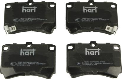 Hart 215 921 - Тормозные колодки, дисковые, комплект autosila-amz.com