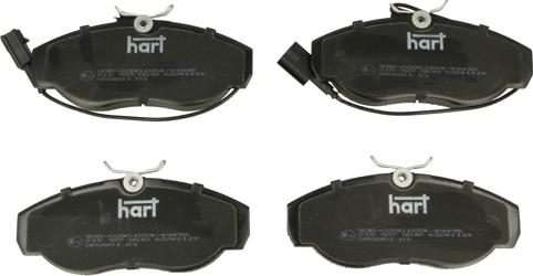 Hart 215 927 - Тормозные колодки, дисковые, комплект autosila-amz.com