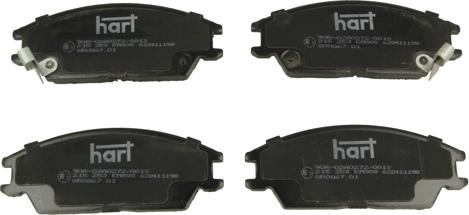 Hart 215 253 - Тормозные колодки, дисковые, комплект autosila-amz.com
