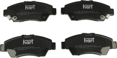 Hart 215 269 - Тормозные колодки, дисковые, комплект autosila-amz.com