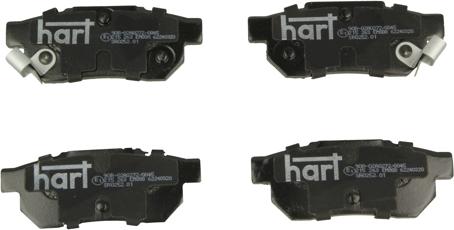 Hart 215 263 - Тормозные колодки, дисковые, комплект autosila-amz.com