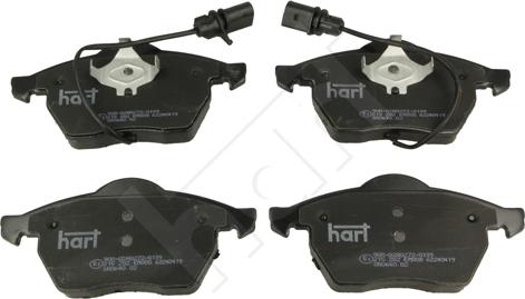 Hart 215 282 - Тормозные колодки, дисковые, комплект autosila-amz.com