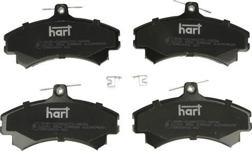 Hart 230 956 - Тормозные колодки, дисковые, комплект autosila-amz.com