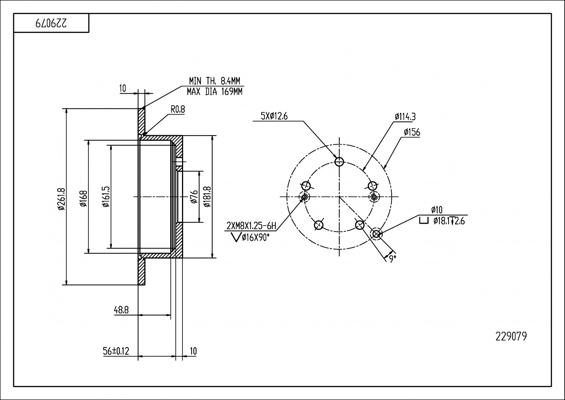 Hart 229 079 - Тормозной диск autosila-amz.com