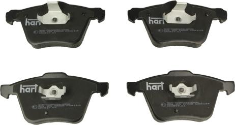 Hart 224 155 - Тормозные колодки, дисковые, комплект autosila-amz.com