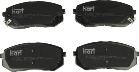 Hart 224 158 - Тормозные колодки, дисковые, комплект autosila-amz.com