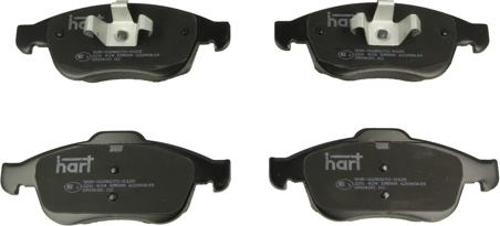 Hart 226 424 - Тормозные колодки, дисковые, комплект autosila-amz.com