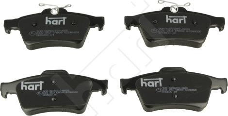 Hart 226 060 - Тормозные колодки, дисковые, комплект autosila-amz.com