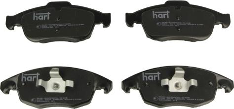 Hart 226 369 - Тормозные колодки, дисковые, комплект autosila-amz.com