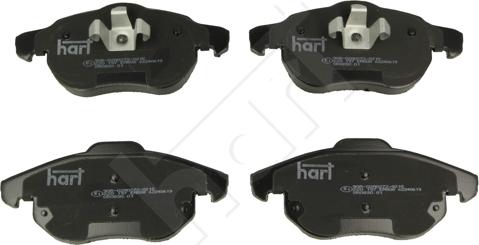 Hart 220 197 - Тормозные колодки, дисковые, комплект autosila-amz.com