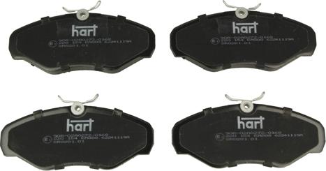 Hart 220 154 - Тормозные колодки, дисковые, комплект autosila-amz.com