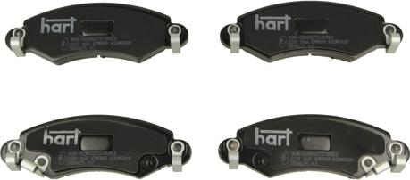 Hart 220 160 - Тормозные колодки, дисковые, комплект autosila-amz.com