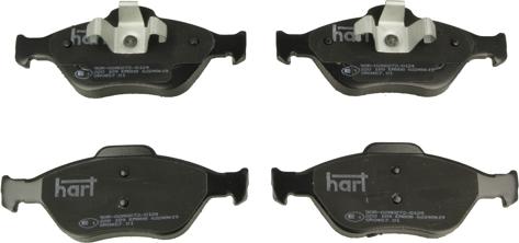 Hart 220 189 - Тормозные колодки, дисковые, комплект autosila-amz.com