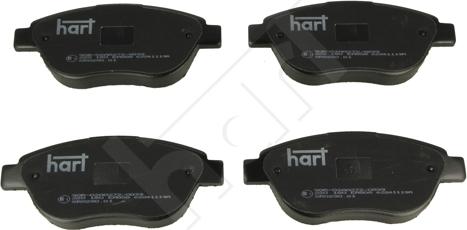 Hart 220 180 - Тормозные колодки, дисковые, комплект autosila-amz.com