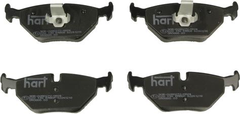 Hart 220 138 - Тормозные колодки, дисковые, комплект autosila-amz.com