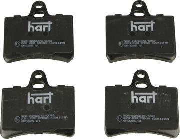Hart 220 200 - Тормозные колодки, дисковые, комплект autosila-amz.com