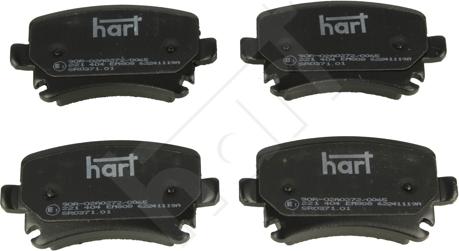 Hart 221 404 - Тормозные колодки, дисковые, комплект autosila-amz.com