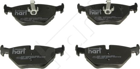 Hart 221 402 - Тормозные колодки, дисковые, комплект autosila-amz.com