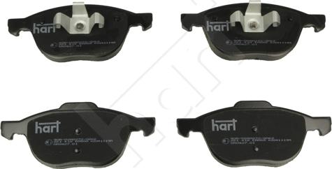 Hart 221 418 - Тормозные колодки, дисковые, комплект autosila-amz.com