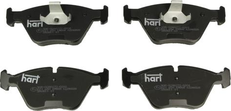 Hart 221 650 - Тормозные колодки, дисковые, комплект autosila-amz.com