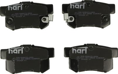 Hart 221 660 - Тормозные колодки, дисковые, комплект autosila-amz.com