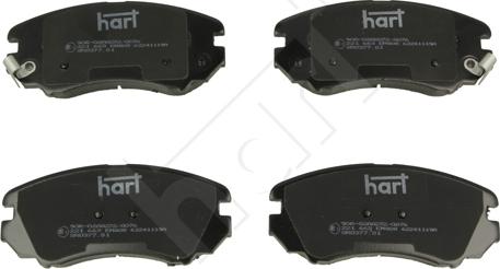 Hart 221 663 - Тормозные колодки, дисковые, комплект autosila-amz.com