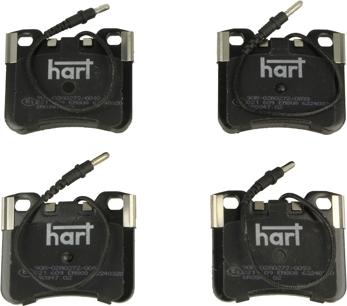 Hart 221 609 - Тормозные колодки, дисковые, комплект autosila-amz.com