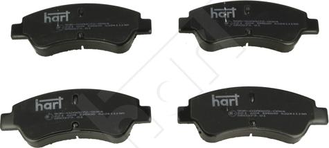 Hart 221 604 - Тормозные колодки, дисковые, комплект autosila-amz.com