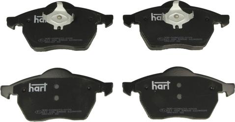 Hart 221 606 - Тормозные колодки, дисковые, комплект autosila-amz.com