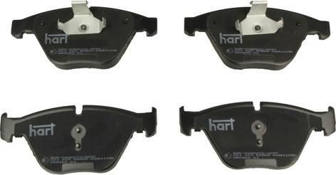 Hart 221 623 - Тормозные колодки, дисковые, комплект autosila-amz.com