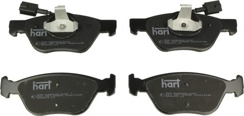 Hart 221 087 - Тормозные колодки, дисковые, комплект autosila-amz.com