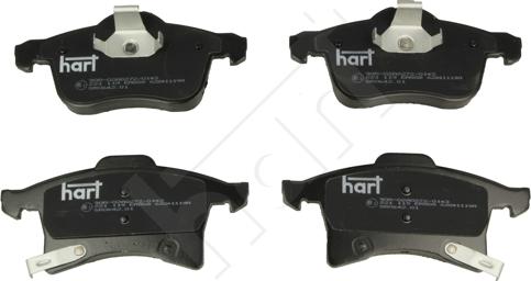 Hart 221 119 - Тормозные колодки, дисковые, комплект autosila-amz.com
