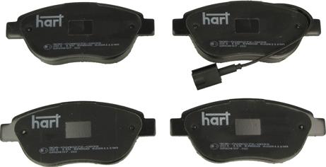 Hart 221 115 - Тормозные колодки, дисковые, комплект autosila-amz.com