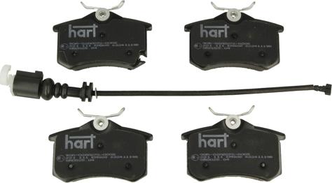 Hart 221 111 - Тормозные колодки, дисковые, комплект autosila-amz.com