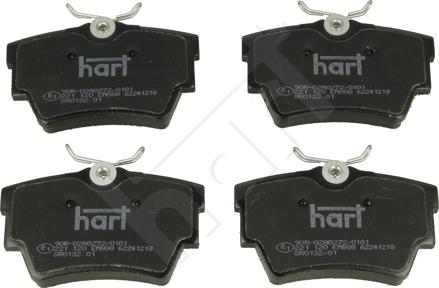 Hart 221 120 - Тормозные колодки, дисковые, комплект autosila-amz.com
