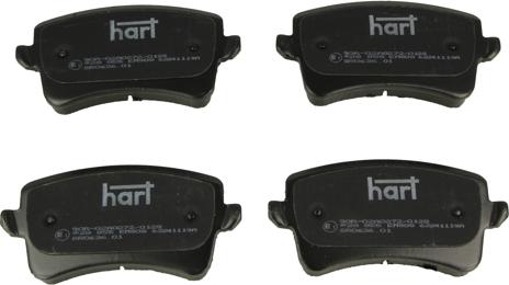 Hart 228 855 - Тормозные колодки, дисковые, комплект autosila-amz.com